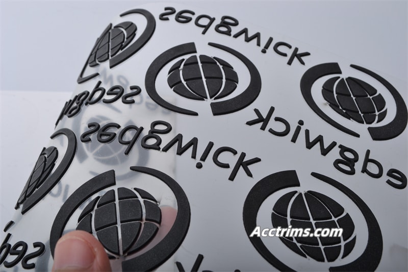 Custom silicone heat transfer labels