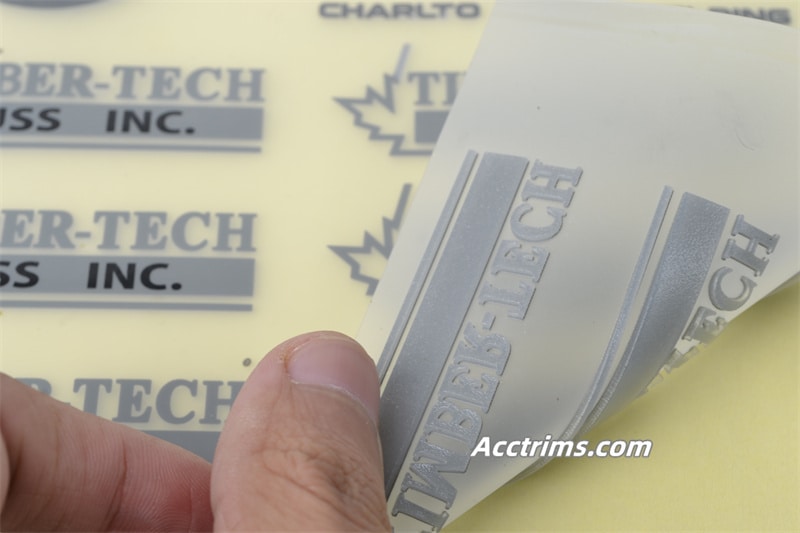 Custom silicone heat transfer labels